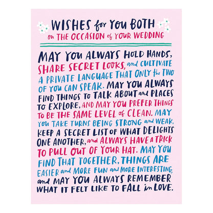 6-Pack Em & Friends Wishes For Wedding Card