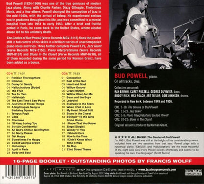 The Genius of Bud Powell (44 tracks!)