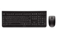 CHERRY DW 3000, Wireless Keyboard And Mouse Set, British Layout, QWERTY Keyboard, Battery Operated, GS Approval, Whisper-Quiet Keystroke