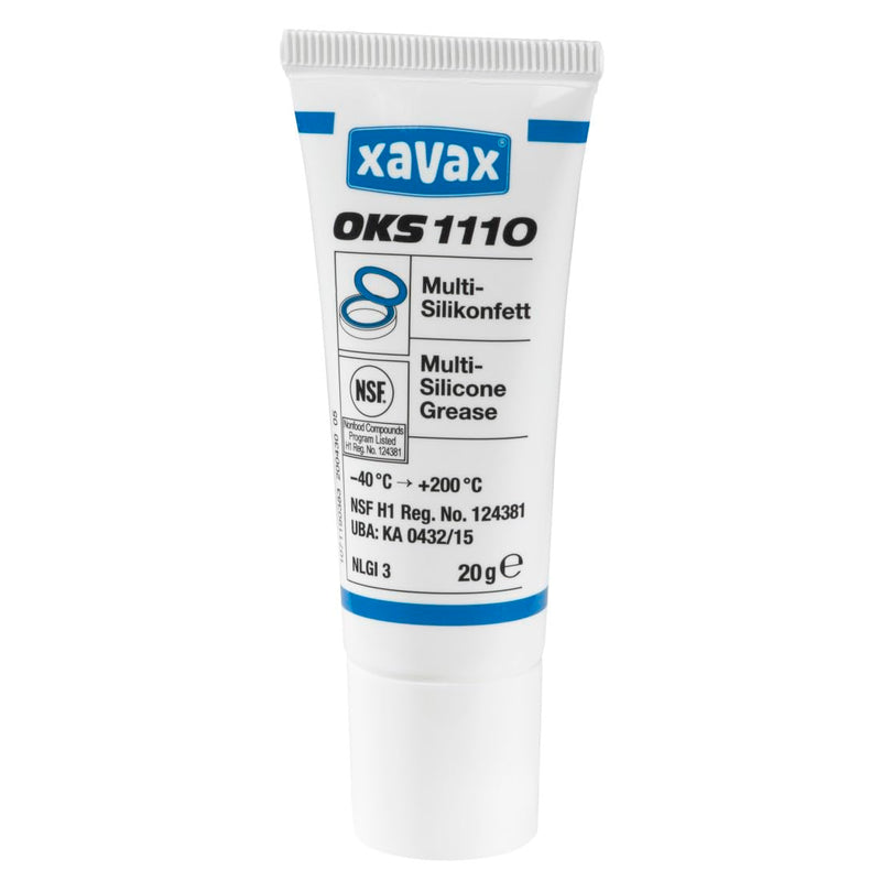 Xavax OKS Multi Silicone Grease For the Care and Maintenance of Coffee Machines Food-Safe - Transparent, 20 g