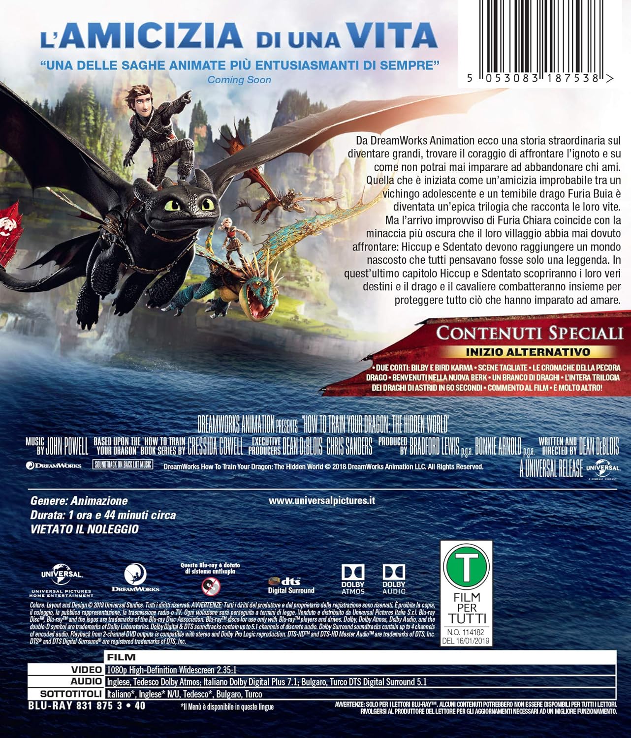 How to Train Your Dragon: The Hidden World   (IMPORT) (No English version)