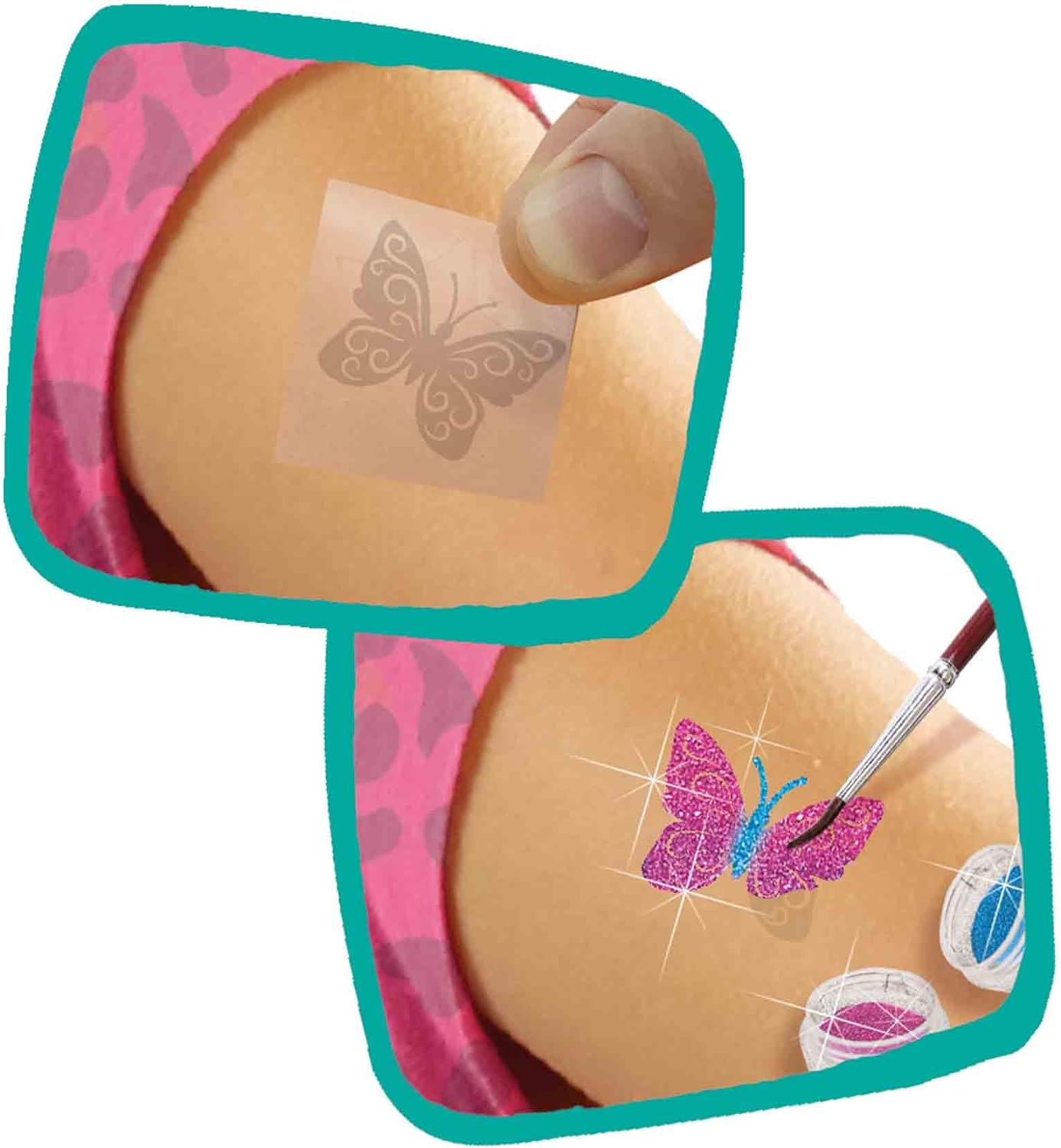 SES Creative 14142 Fashion glitter tattoos, Diverse Colours, Small