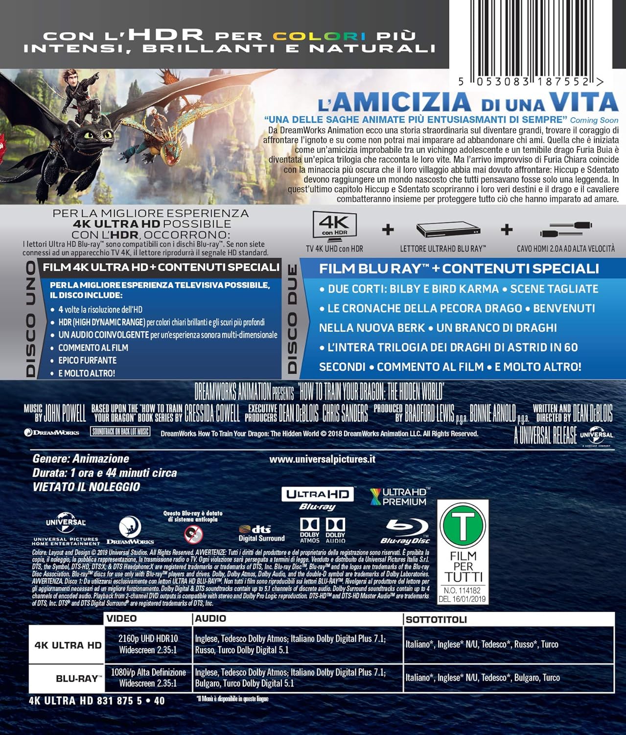 Dragon Trainer 3 - Il Mondo Nascosto (4k+Br)