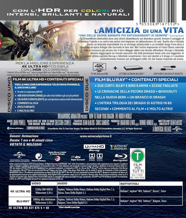 Dragon Trainer 3 - Il Mondo Nascosto (4k+Br)