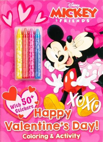 Disney Mickey Mouse: Happy Valentine's Day! (Color & Activity with Crayons