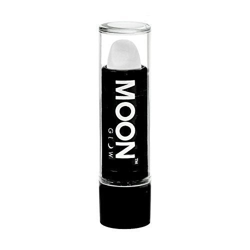 Smiffys Moon Glow Intense Neon UV Lipstick, White