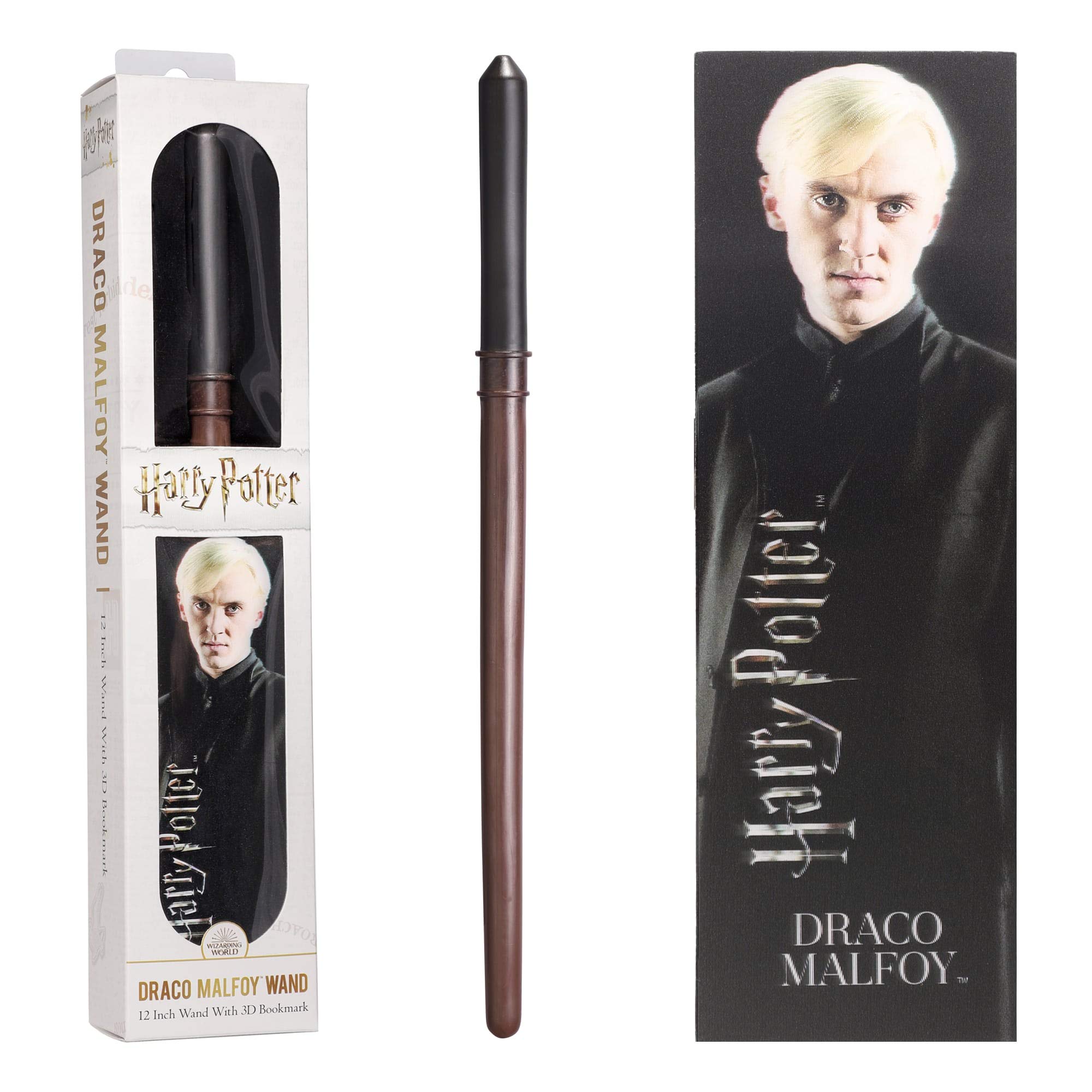Official Harry Potter - Draco Malfoy Wand With 3D Bookmark