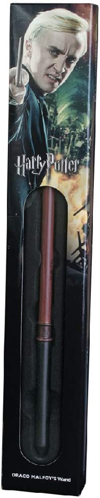 The Noble Collection - Draco Malfoy Wand In A Standard Windowed Box - 13in (34cm) Wizarding World Wand - Harry Potter Film Set Movie Props Wands