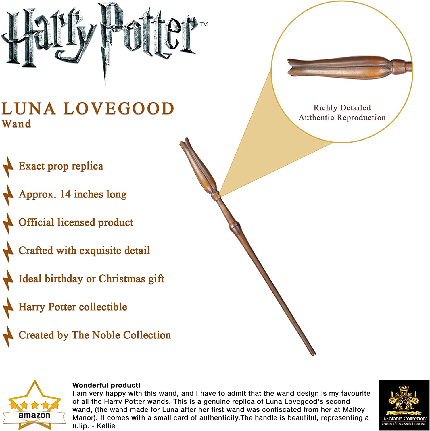 The Noble Collection Die edle Sammlung Luna Lovegood Wand (Fensterbox