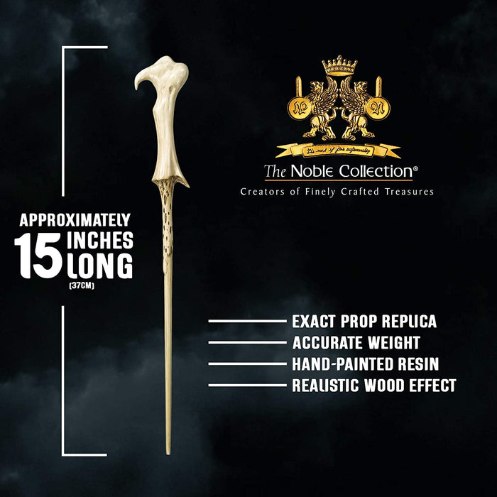 The Noble Collection - Lord Voldemort Wand In A Standard Windowed Box - 15in (37cm) Wizarding World Wand - Harry Potter Film Set Movie Props Wands Single