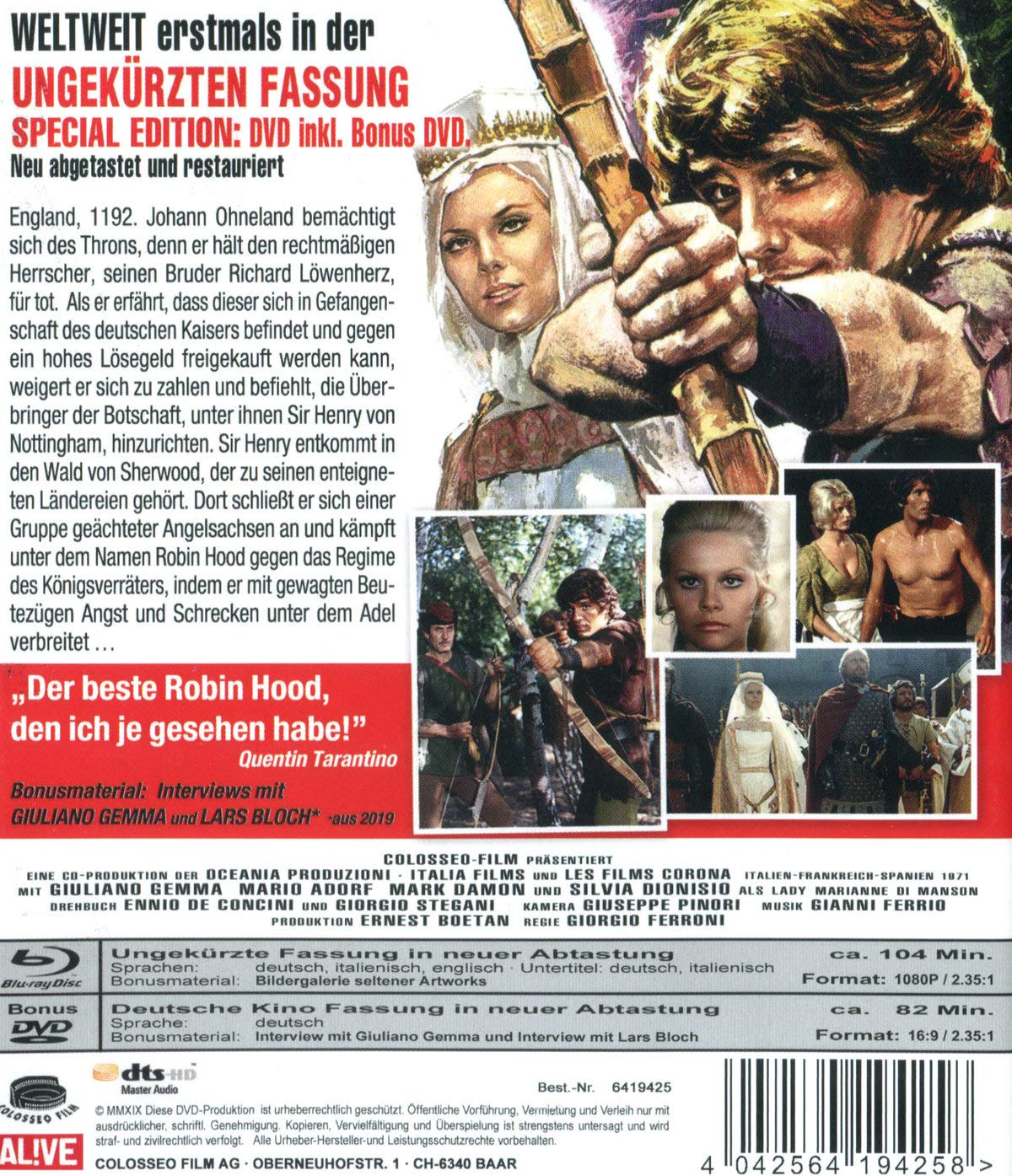 Der feurige Pfeil der Rache - Erstmals in ungeschnittener Fassung (inkl. Bonus-DVD)
