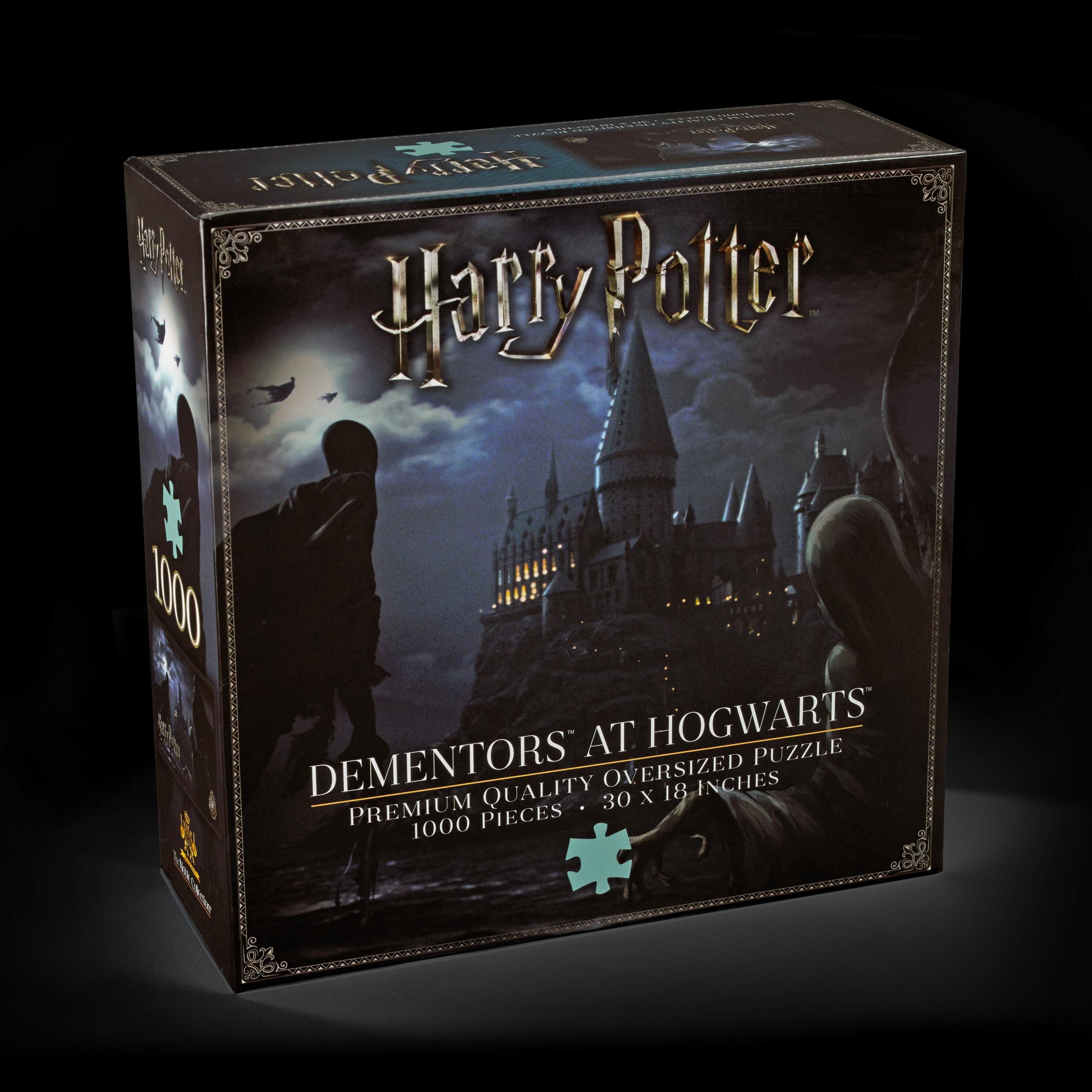 The Noble Collection Harry Potter Dementors at Hogwarts 1000pc Jigsaw Puzzle - 30 × 18in (76 x 46cm) Oversized Puzzle - Harry Potter Film Set Movie Props Gifts