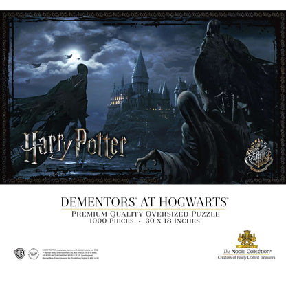 The Noble Collection Harry Potter Dementors at Hogwarts 1000pc Jigsaw Puzzle - 30 × 18in (76 x 46cm) Oversized Puzzle - Harry Potter Film Set Movie Props Gifts