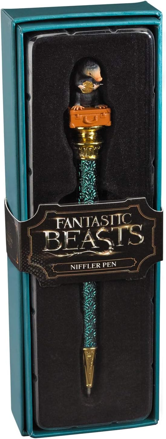 The Noble Collection Fantastic Beasts Niffler Pen - 8in (21cm) Mini Sculpture atop Ballpoint Pen - Officially Licensed Fantastic Beasts Film Set Movie Prop Stationery Gifts