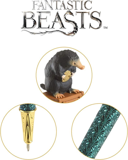 The Noble Collection Fantastic Beasts Niffler Pen - 8in (21cm) Mini Sculpture atop Ballpoint Pen - Officially Licensed Fantastic Beasts Film Set Movie Prop Stationery Gifts