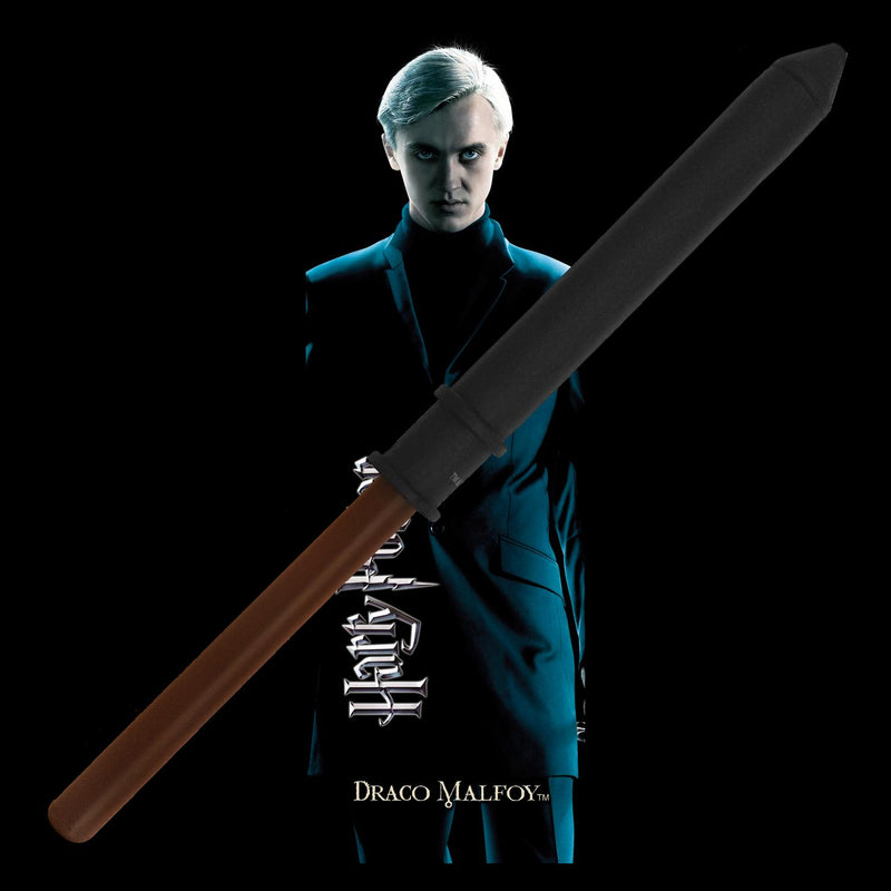 The Noble Collection Harry Potter Draco Malfoy Wand Pen and Bookmark - 9in (23cm) Stationery Pack - Officially Licensed Film Set Movie Props Wand Gifts