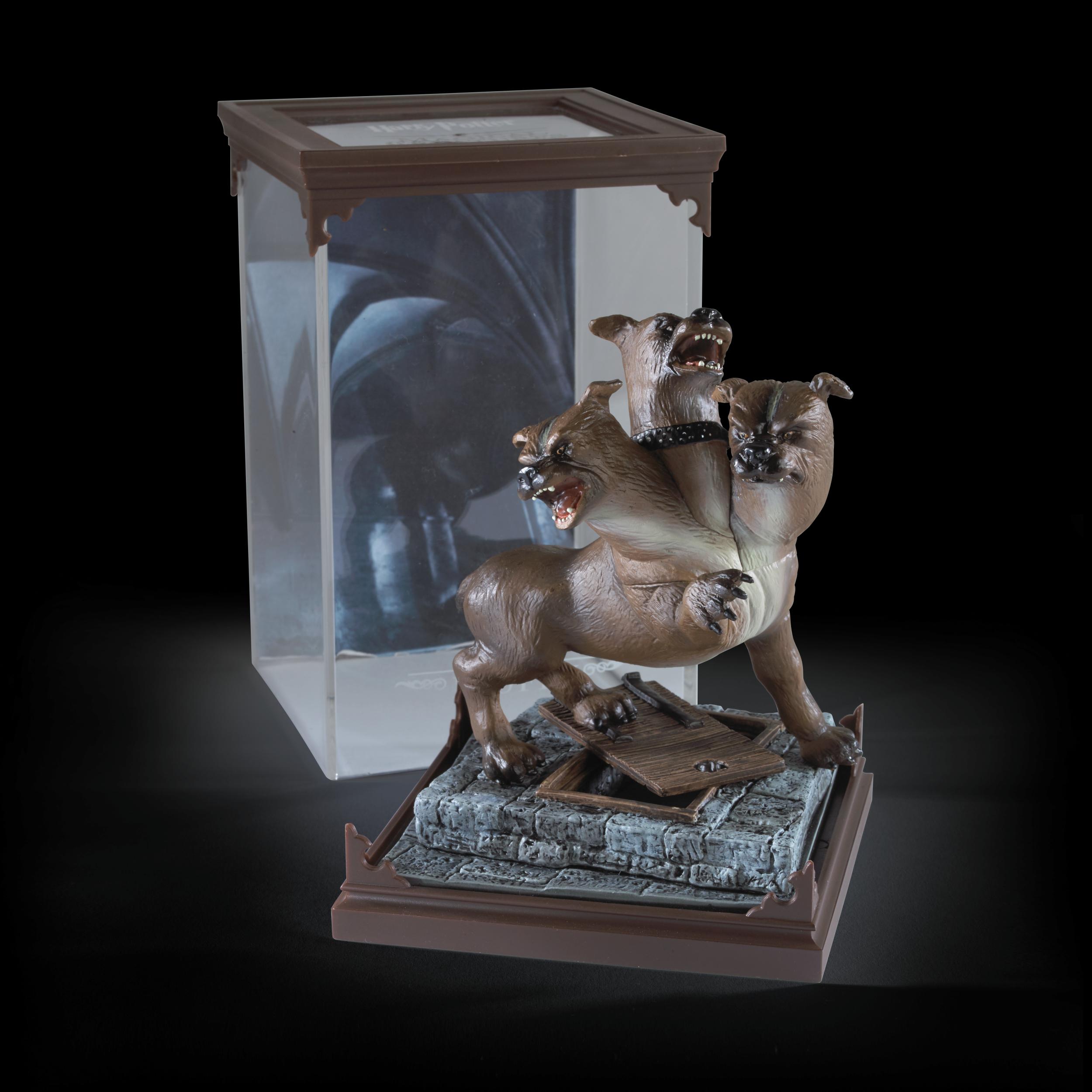 The Noble Collection - Magical Creatures Fluffy - Hand-Painted Magical Creature #13 - Officially Licensed 7in (18.5cm) Harry Potter Toys Collectable Figures - For Kids & Adults