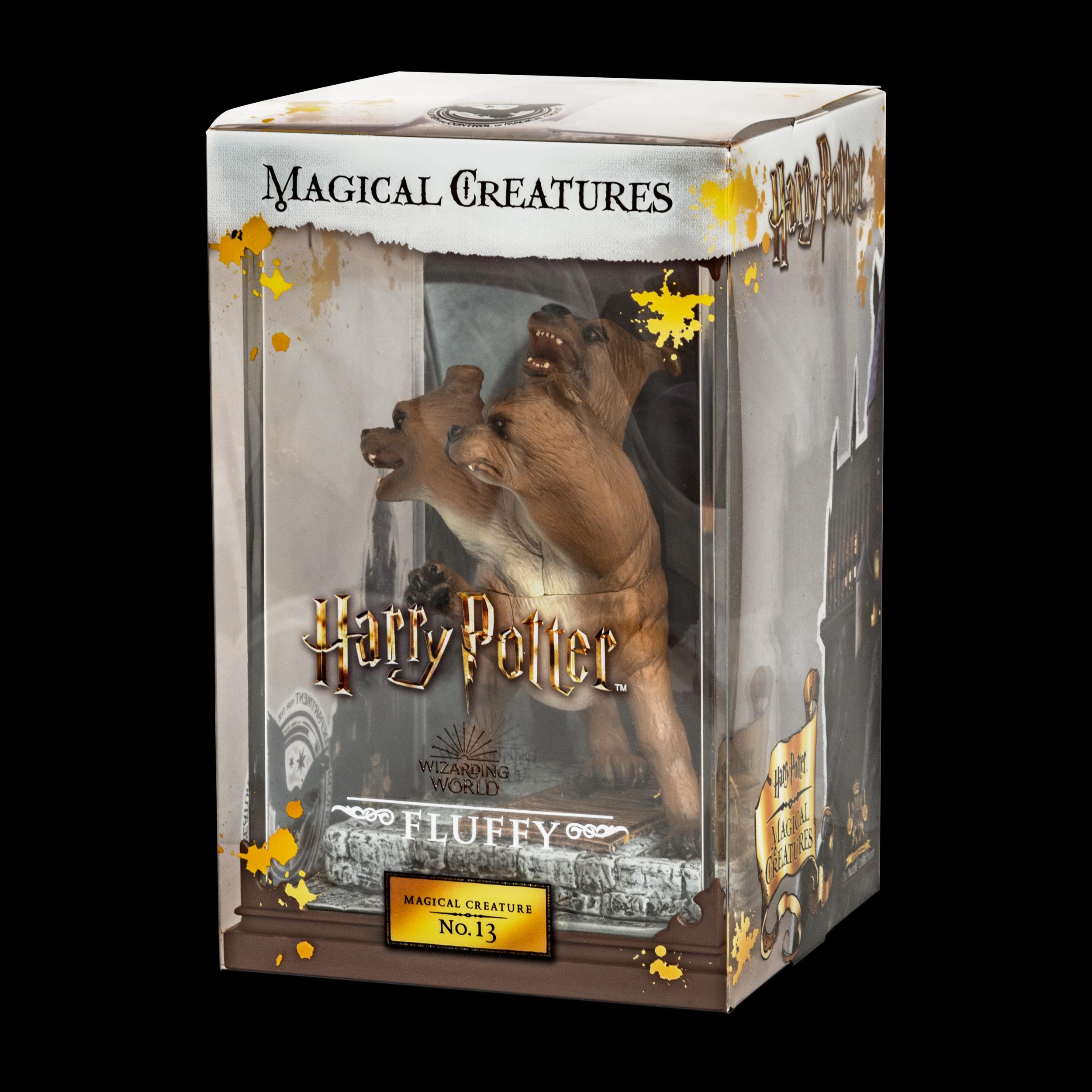 The Noble Collection - Magical Creatures Fluffy - Hand-Painted Magical Creature #13 - Officially Licensed 7in (18.5cm) Harry Potter Toys Collectable Figures - For Kids & Adults