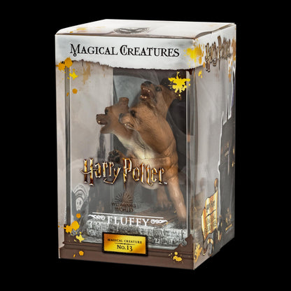 The Noble Collection - Magical Creatures Fluffy - Hand-Painted Magical Creature #13 - Officially Licensed 7in (18.5cm) Harry Potter Toys Collectable Figures - For Kids & Adults