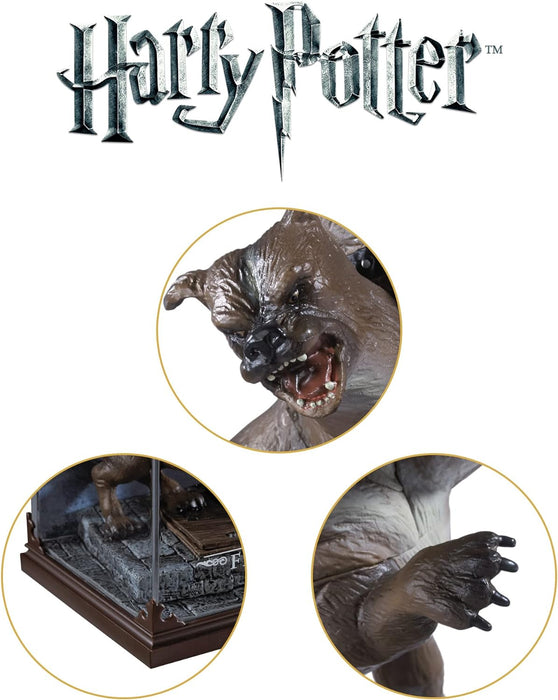 The Noble Collection - Magical Creatures Fluffy - Hand-Painted Magical Creature #13 - Officially Licensed 7in (18.5cm) Harry Potter Toys Collectable Figures - For Kids & Adults