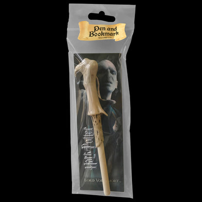 The Noble Collection Harry Potter Lord Voldemort Wand Pen and Bookmark - 9in (23cm) Stationery Pack - Officially Licensed Film Set Movie Props Wand Gifts