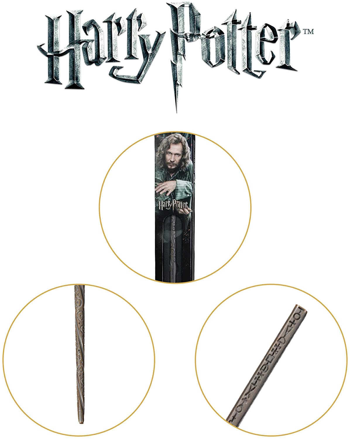 The Noble Collection Die edle Sammlung Sirius Black Wand (Window Box