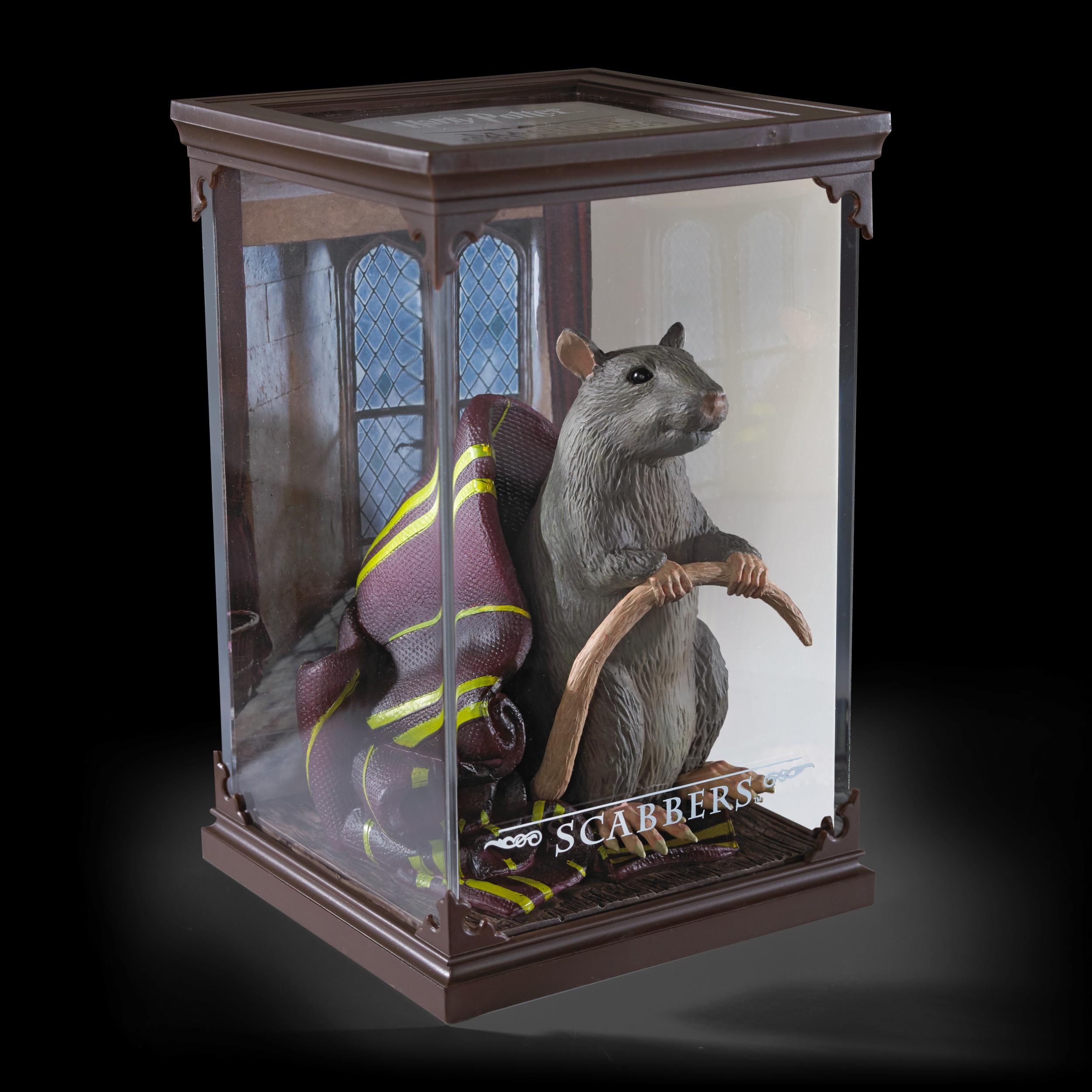 The Noble Collection - Magical Creatures Scabbers - Hand-Painted Magical Creature #14 - Officially Licensed 7in (18.5cm) Harry Potter Toys Collectable Figures - For Kids & Adults