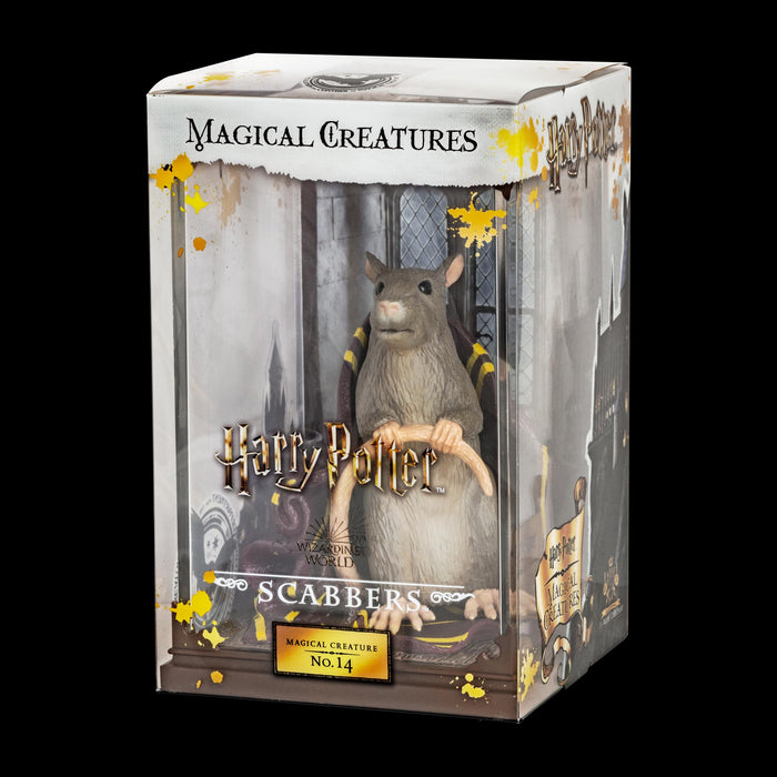 The Noble Collection - Magical Creatures Scabbers - Hand-Painted Magical Creature #14 - Officially Licensed 7in (18.5cm) Harry Potter Toys Collectable Figures - For Kids & Adults