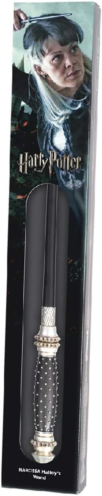 The Noble Collection - Narcissa Malfoy Wand In A Standard Windowed Box - 14in (35cm) Wizarding World Wand - Harry Potter Film Set Movie Props Wands