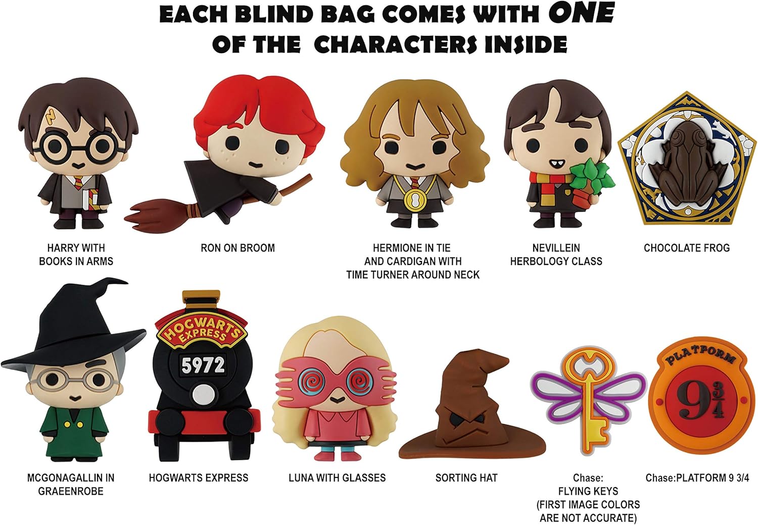 HARRY POTTER SERIES 5 - 3D FOAM BAG CLIPS