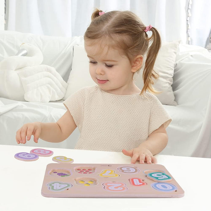 Classic World Houten Puzzle Cijfers, 11 Pieces, Assorted Colours