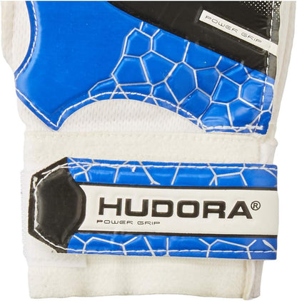 Hudora Goalkeeper Gloves - Padded football goalkeeper gloves for kids & teens in size S/M - Goalkeeper gloves with foam back - Football gloves with velcro fastener