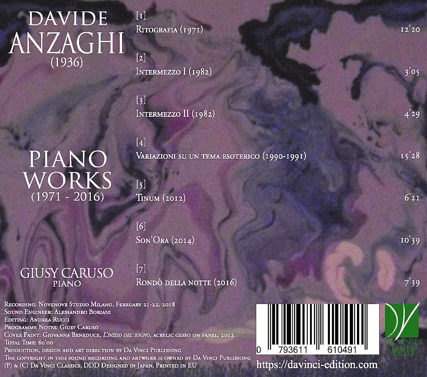 Anzaghi: Piano Works (1971-2016