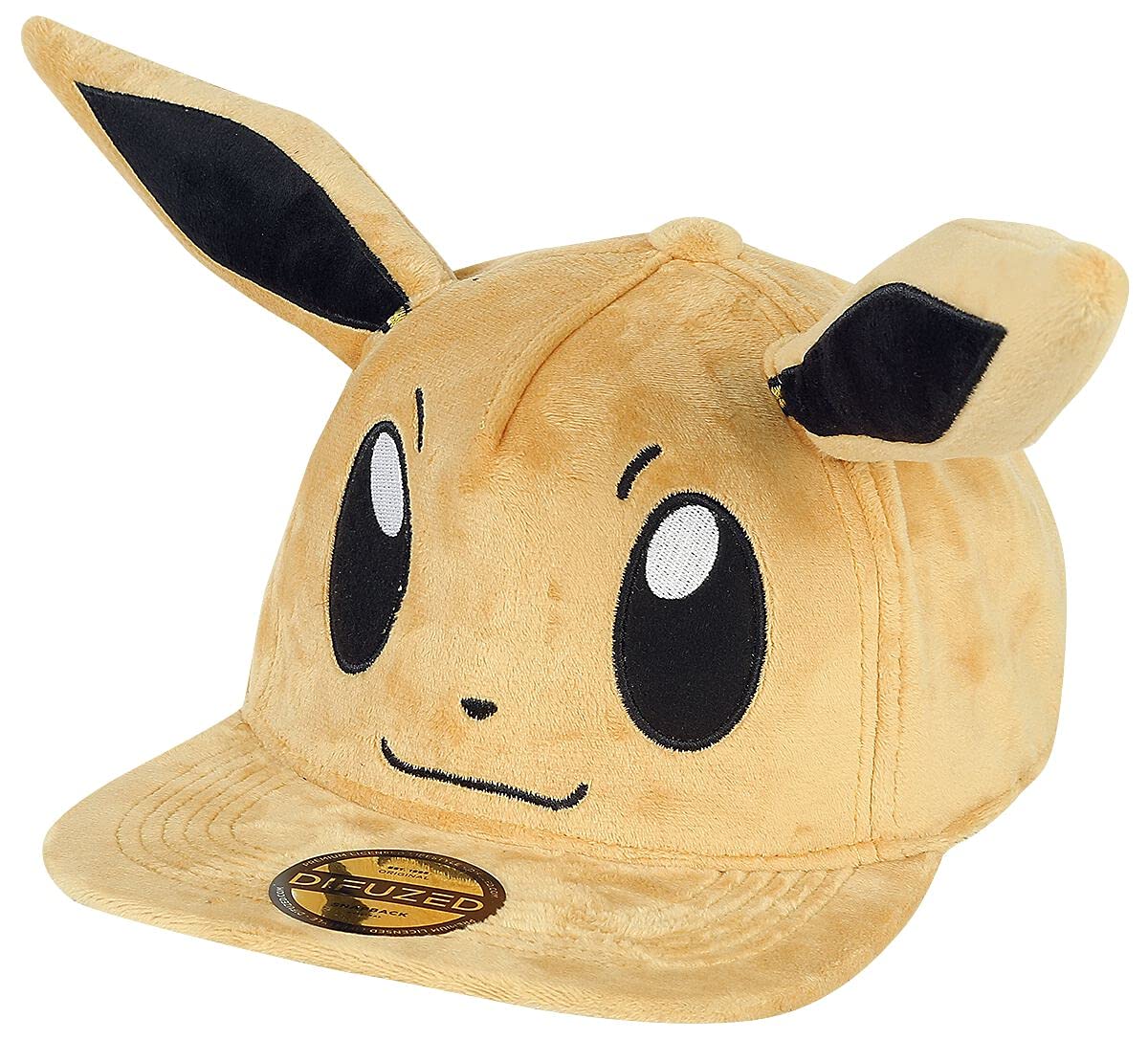 Pokémon Evoli Women's Cap Brown Anime Fan Merchandise Film Gaming Costumes TV Series Cartoon One Size Brown
