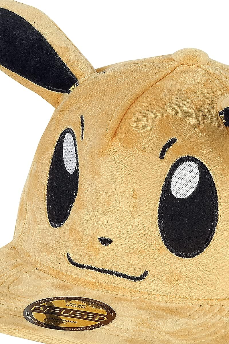 Pokémon Evoli Women's Cap Brown Anime Fan Merchandise Film Gaming Costumes TV Series Cartoon One Size Brown