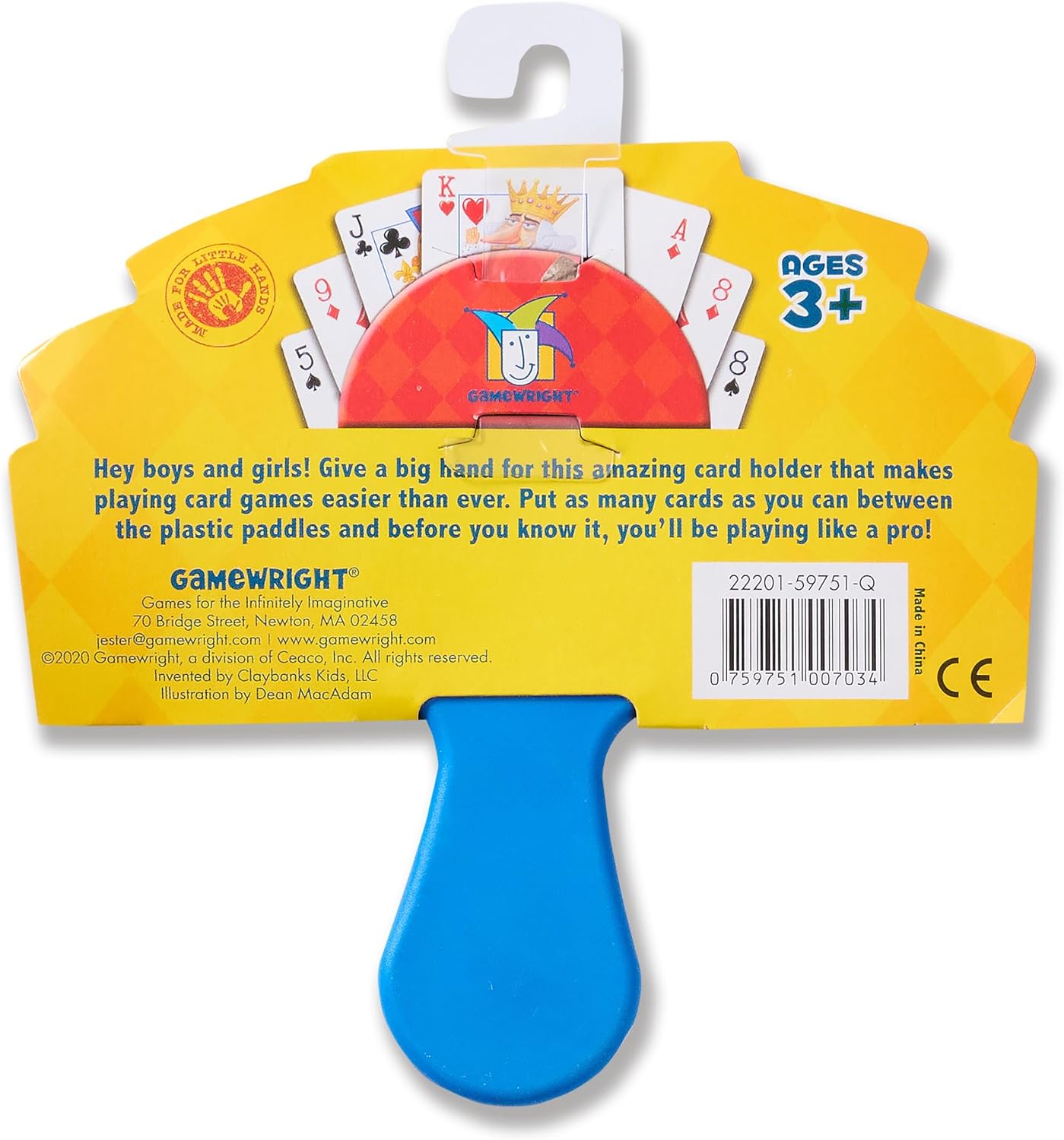 Gamewright | Little Hands Card Holder | Card Game Accessory | Ages 3+ | 1 Player