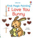 First Magic Painting I Love You Bunny