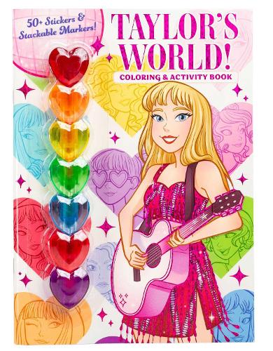 Taylor's World! Coloring and Activity Book with 50+ Stickers & Stackable Markers!