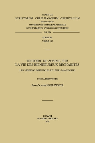 Histoire de Zosime sur la vie des Bienheureux Réchabites