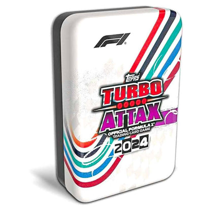 Topps Turbo Attax Formula 1 2024 - Mega Tin - Fast Track - contains 66 cards including 6 LE's and 4 Exclusive 'Fast Track' Cards! Mega Tin Fast Track