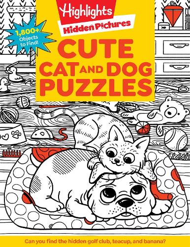 Cute Cat and Dog Puzzles (Highlights Hidden Pictures
