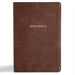 CSB Grace Bible, Brown Leathertouch (Dyslexia Friendly)
