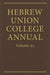 Hebrew Union College Annual Vol. 93 (2022)