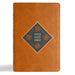 CSB Jesus Daily Bible, Camel Leathertouch