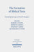 The Formation of Biblical Texts