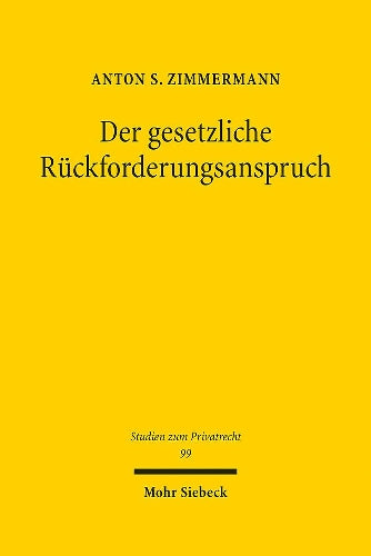 Der gesetzliche Rückforderungsanspruch