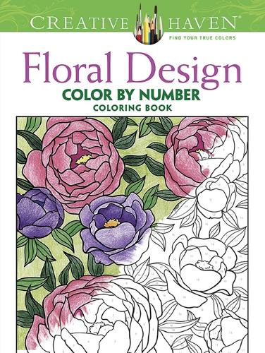 Creative Haven Floral Design Color By Number Coloring Book