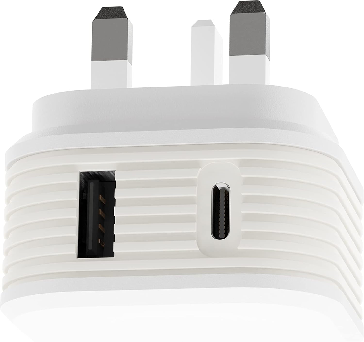 Juice 20 Watt Plug To Super Charge Your iPhone, Samsung and many more, USB A and C Dual Port To Fast Charge Smartphones and Tablets,Power Delivery,Compact Design with Sure Grip Technology