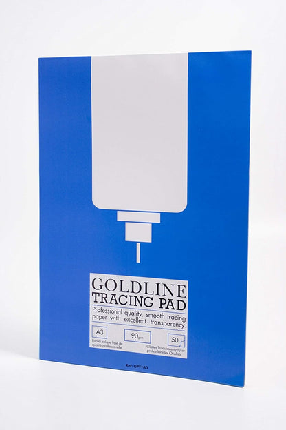 Clairefontaine - Ref GPT1A3Z - Goldline Professional Tracing Pad (Contains 50 Sheets) - A3 (420 x 297mm) in Size, 90gsm Paper, FSC-Certified - Suitable for Tracing Items