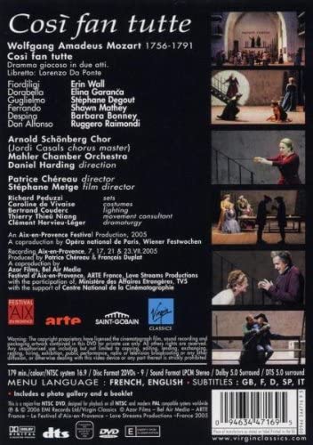 Cosi Fan Tutte: Mahler Chamber Orchestra (Harding)